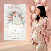 Sweet Swaddled Oh Baby Blommigt Girl Baby Shower