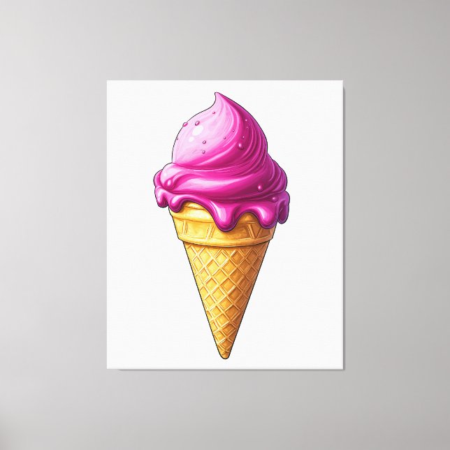 Sweet Swirl - Ice Cream Art Print Canvastryck (Framsida)