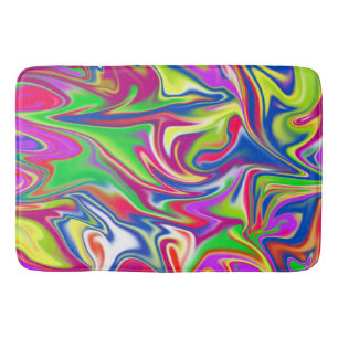"Sweet Swirls: Bubblegum Marble Delight" Badrumsmatta