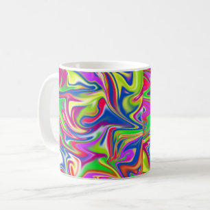 "Sweet Swirls: Bubblegum Marble Delight" Kaffemugg