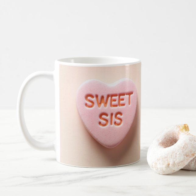 Sweet Syrran Candy Heart Kaffemugg (Med munk)