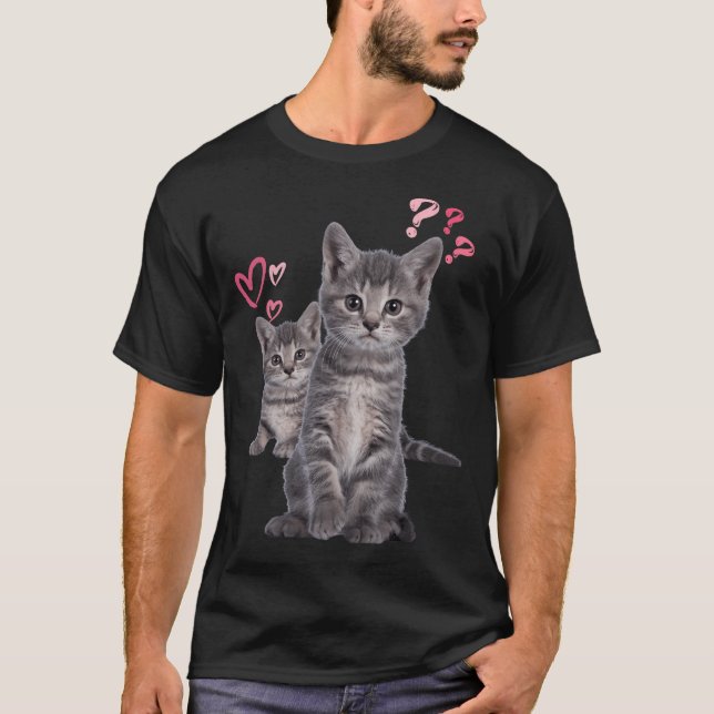 Sweet Tabby katt T Shirt (Framsida)