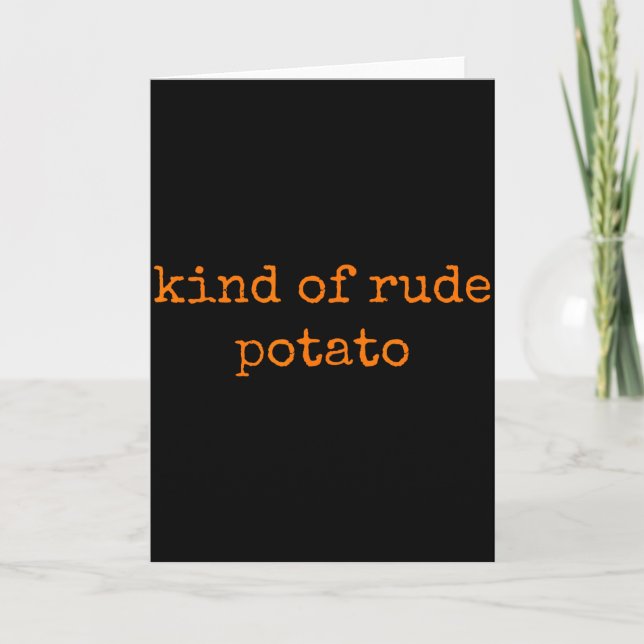 Sweet Tato And Kind Of Rude Tato Cute Couples - Pa Kort (Framsida)