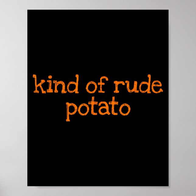 Sweet Tato And Kind Of Rude Tato Funny Matching Co Poster (Framsidan)