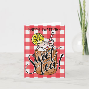 Sweet Tea Birthday Card Kort