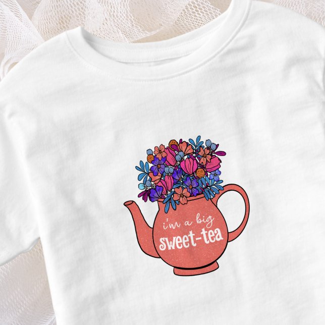 Sweet Tea Blommigt Tekanna Sweets T Shirt (Skapare uppladdad)