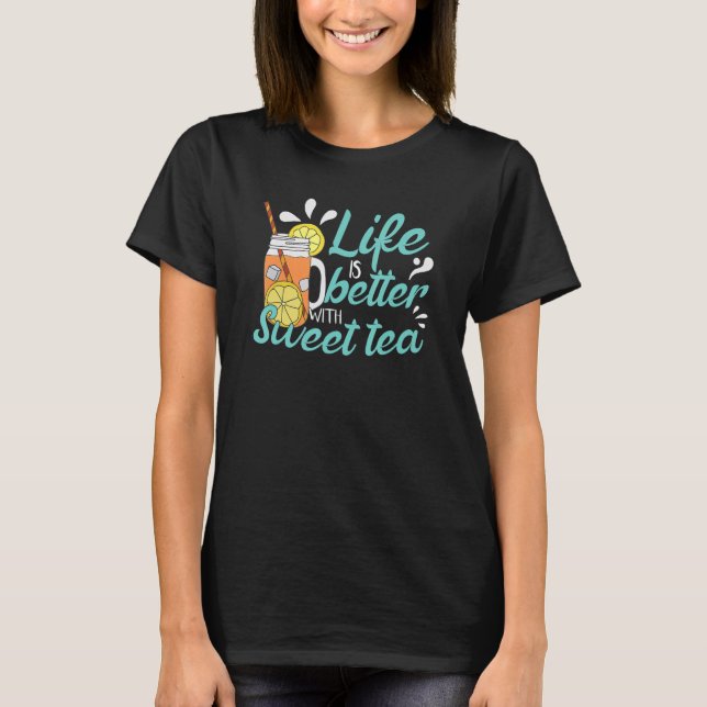 Sweet Tea Drinker T Shirt (Framsida)