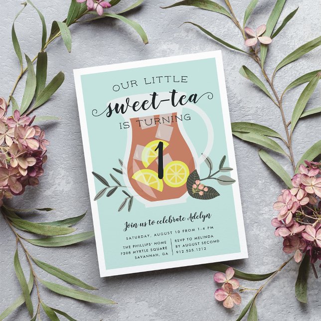 Sweet Tea | Inbjudan till Barns födelsedag-part (Skapare uppladdad)