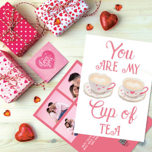 Sweet Tea Kopp Personlig Photos Valentine Day Julkort