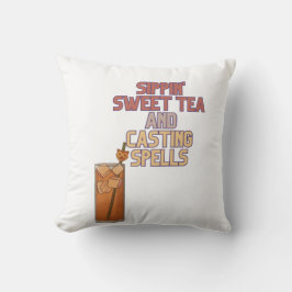 Sweet Tea och Spådomar Witchy Humor Kudde
