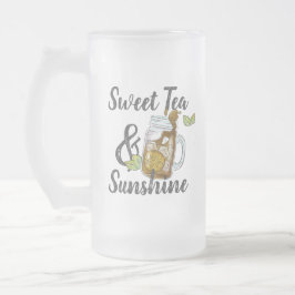 Sweet Tea och Sunshine Frostat Ölglas
