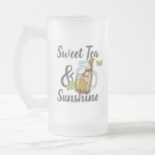 Sweet Tea och Sunshine Frostat Ölglas