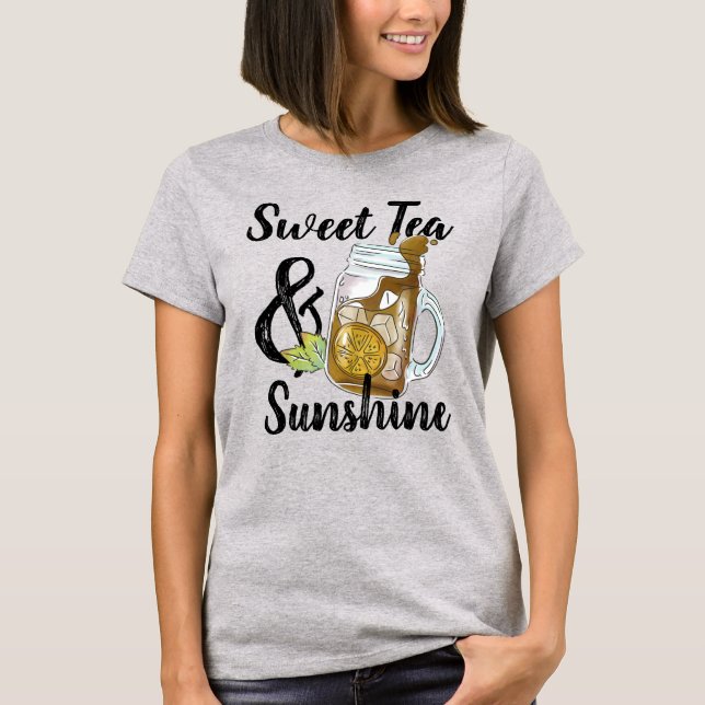 Sweet Tea och Sunshine T-Shirt (Framsida)