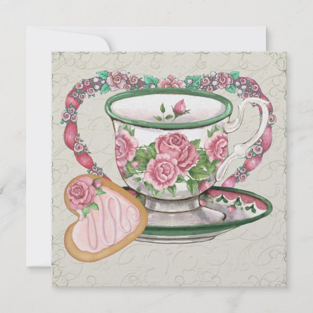 Sweet Tea Party - SRF Inbjudningar (Framsida)