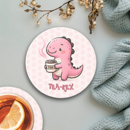 Sweet Tea-Rex anpassade Dinosaur Animal Pun Underlägg