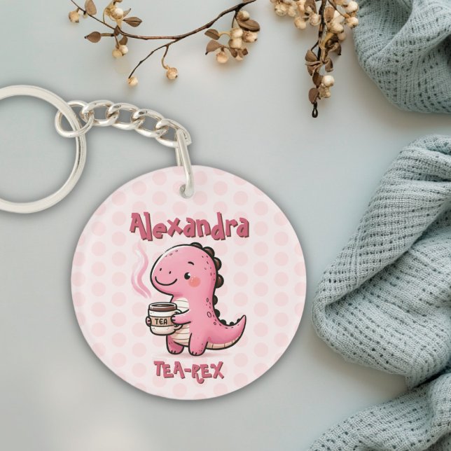 Sweet Tea-Rex Personlig Dinosaur Animal Pun (Sweet Tea-Rex Personalized Dinosaur Animal Pun Keychain)