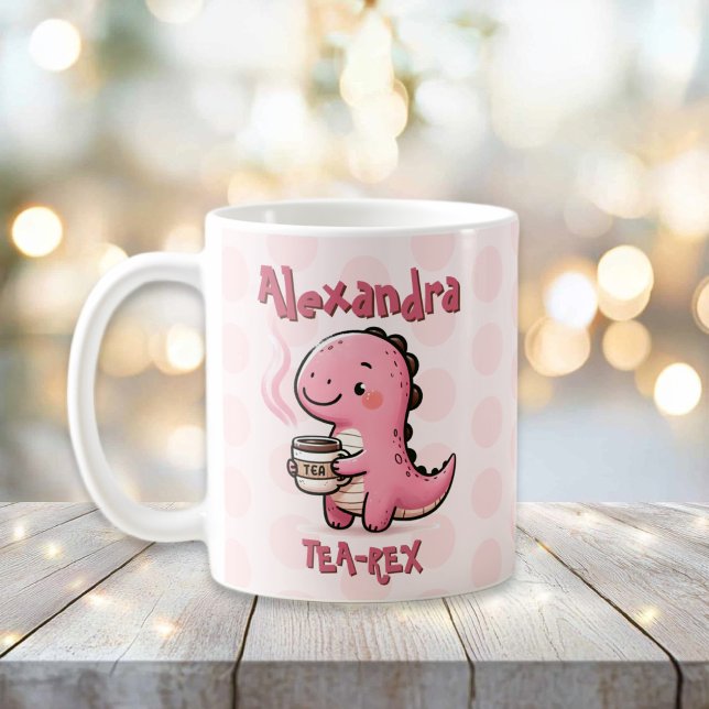 Sweet Tea-Rex Personlig Dinosaur Animal Pun Kaffemugg (Sweet Tea-Rex Personalized Dinosaur Animal Pun Mug)