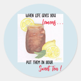 Sweet Tea Runt Klistermärke