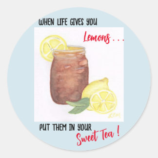 Sweet Tea Runt Klistermärke