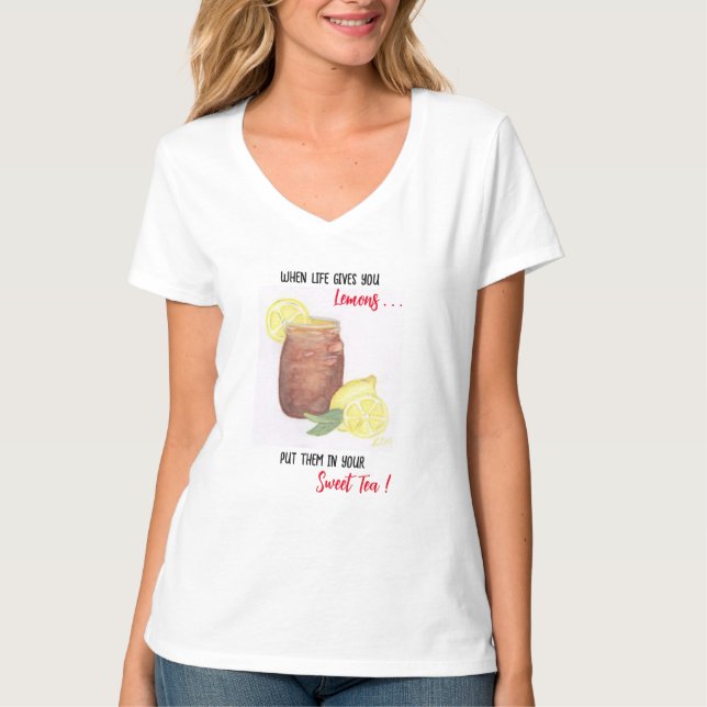 Sweet Tea T Shirt (Framsida)
