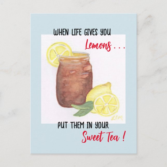 Sweet Tea Vykort (Framsida)