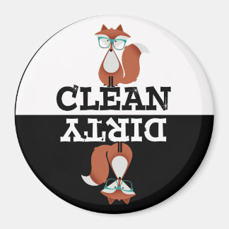 Sweet Tecknad Red Fox Dishwasher Magnet