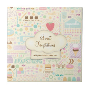 Sweet Temptations Bakery Boutique - Anpassa Kakelplatta