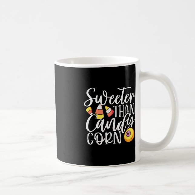 Sweet Than Candy corn Superskoj Halloween Candy Co Kaffemugg (Höger)