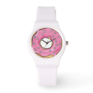 Sweet Time Rosa Donut Armbandsur