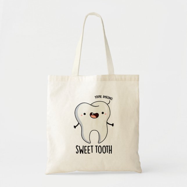 Sweet Tooth Funny Dental Pun Tygkasse (Framsidan)