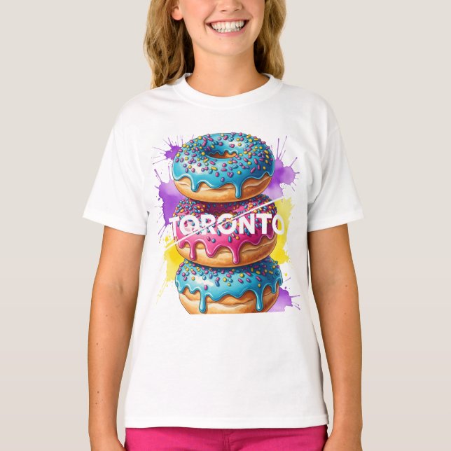 Sweet Toronto, Bright Donuts, av Natasha Us T Shirt (Framsida)