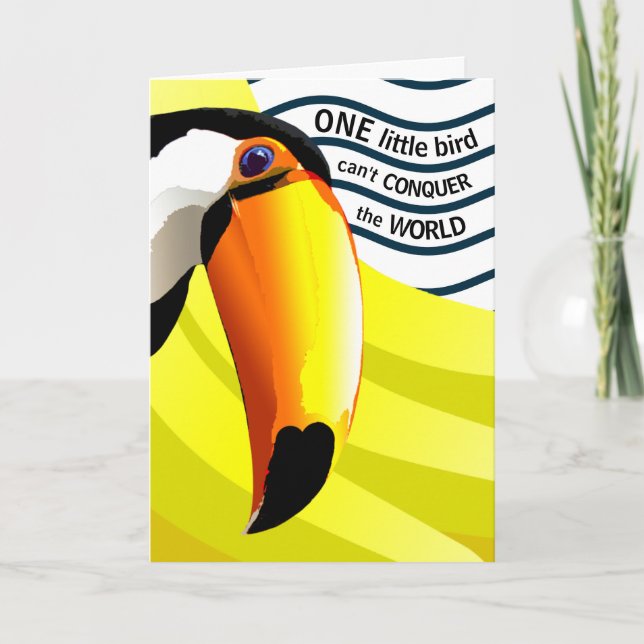 Sweet Toucan Pun Valentine eller Frieri Cute Funny Helgkort (Framsida)