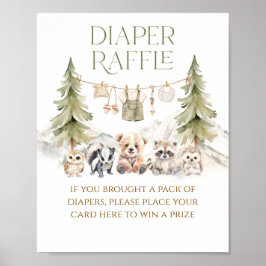 Sweet Treat Woodland Adventure Boy Baby Shower Poster