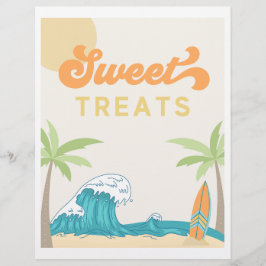 Sweet Treats Surfa Party Sign | Surfans signaturer