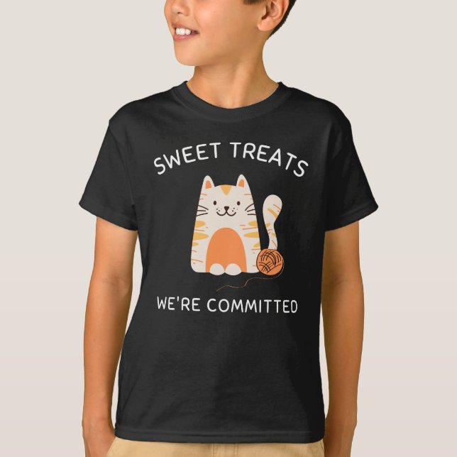 Sweet Treats, We're Committed - Kid's T-Shirt (Framsida)