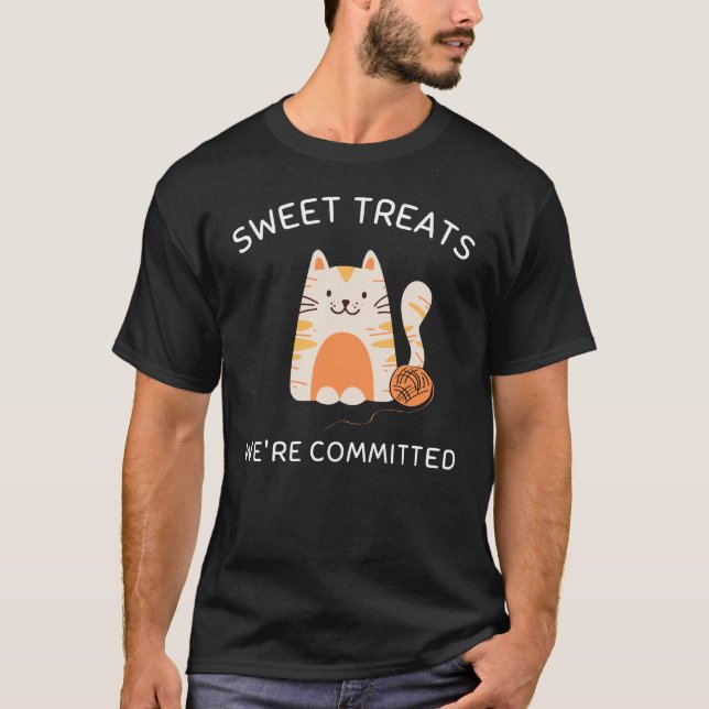Sweet Treats, We're Committed - Men's T-Shirt (Framsida)