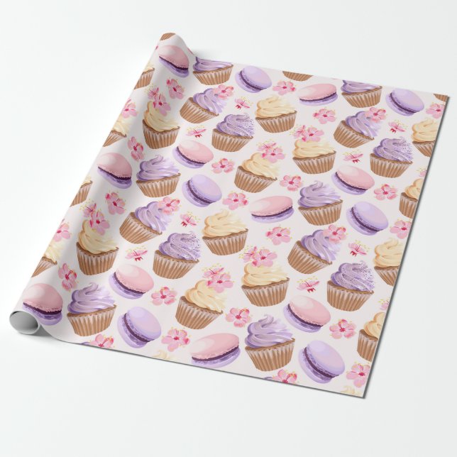 Sweet Treats Wrapping Paper Presentpapper (Utrullad)