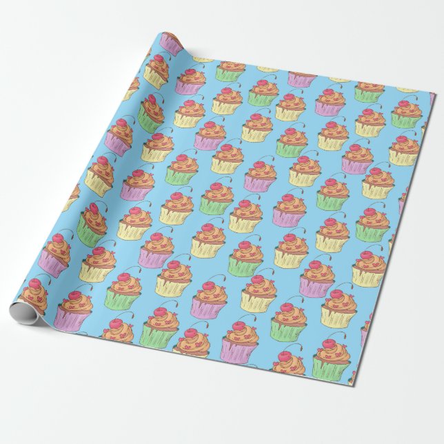Sweet Treats Wrapping Paper Presentpapper (Utrullad)