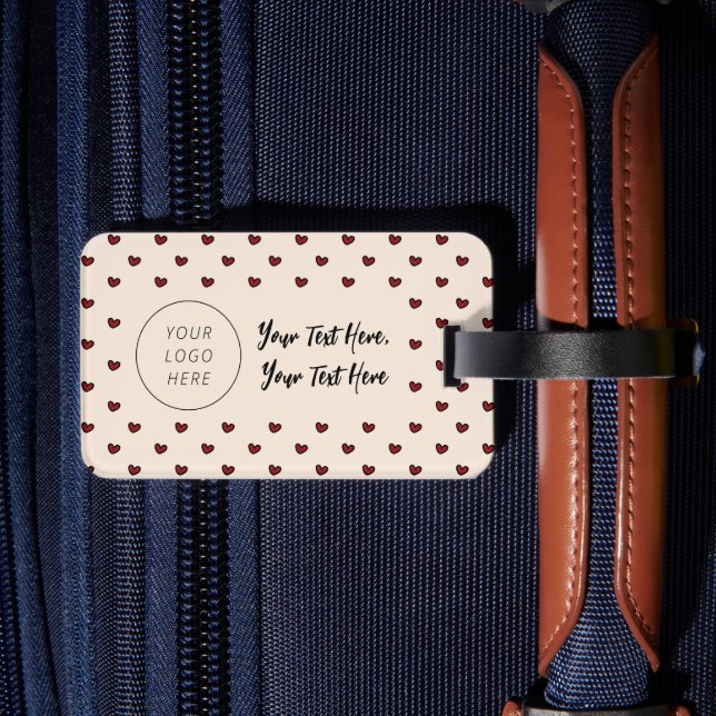 Sweet Trendig Business Logotyp Company Promo Bagagebricka (Baksida Insitu 2)