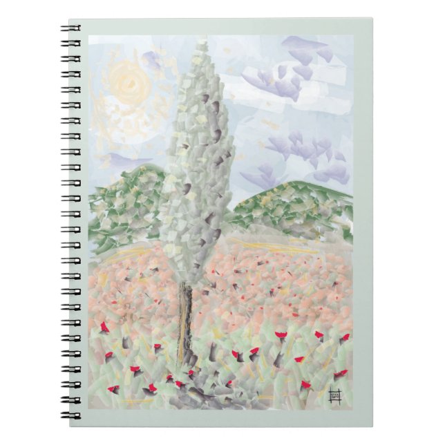 SWEET TUSCANY - Spiral-fotopatbok Anteckningsbok (Framsidan)