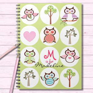 Sweet Uggla Sampler Personlig Notebook Anteckningsbok