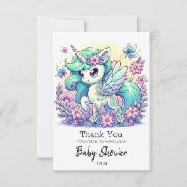 Sweet Unicorn Baby Shower Tack Kort