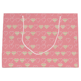 Sweet Valentine Argyle Hearts Tiled