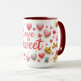 Sweet Valentine Chocolate Heart  Mugg