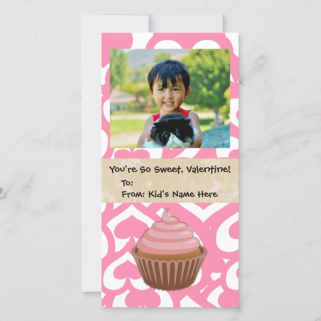 Sweet Valentine Cupcoa Barn Julkort (Framsida)