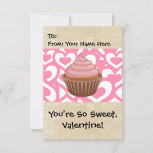 Sweet Valentine Cupcoa Inbjudningar