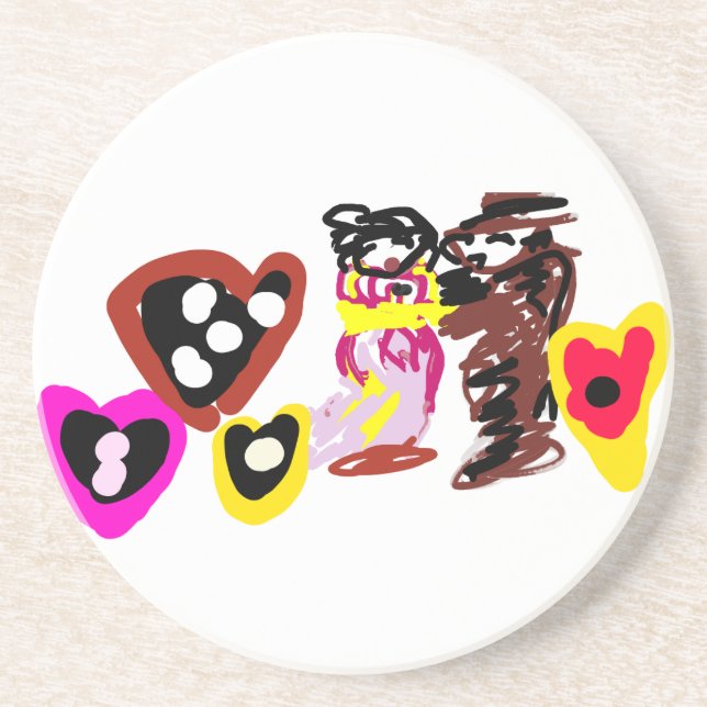 Sweet Valentine day dolls Underlägg (Framsidan)