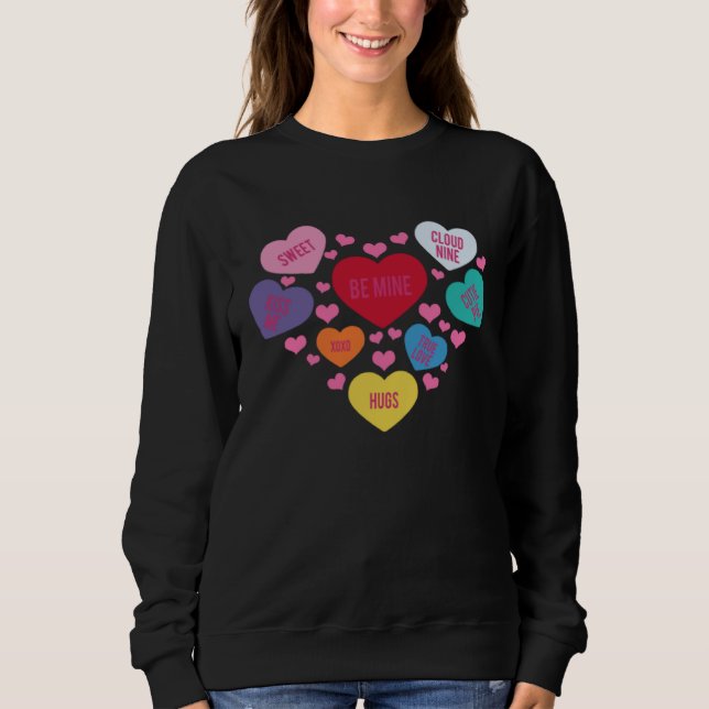 Sweet Valentine Hearts T Shirt (Framsida)