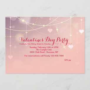Sweet Valentine Party-inbjudan Inbjudningar