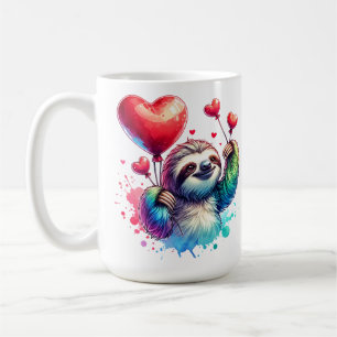 Sweet Valentine Sloth Kaffemugg